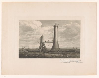 Construction of the Bell Rock Lighthouse by William Miller