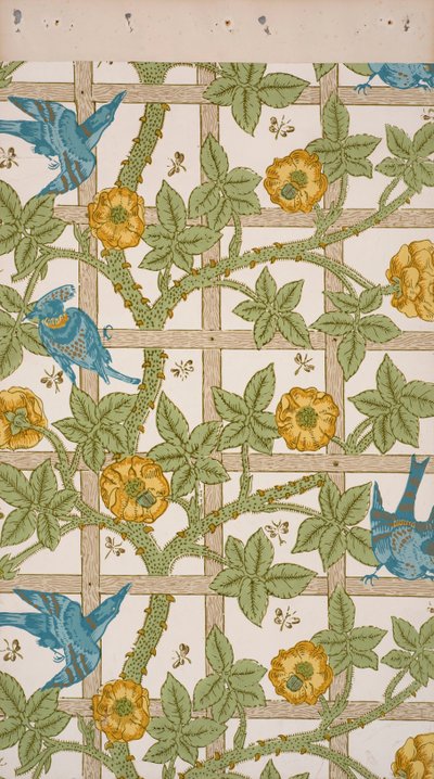 Trellis Wallpaper by William Morris