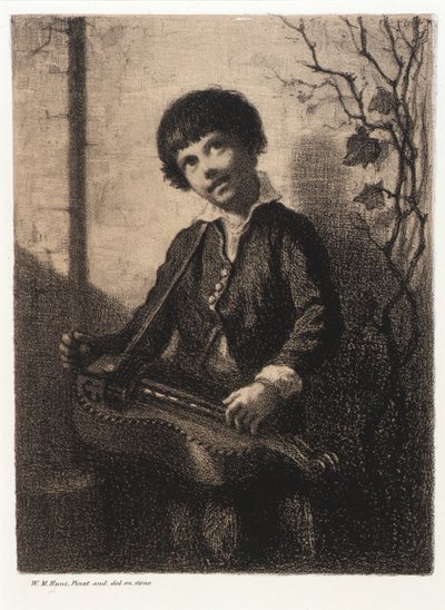 Hurdy-Gurdy Boy by William Morris Hunt