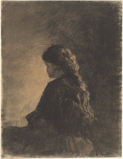 Seated Girl by William Morris Hunt