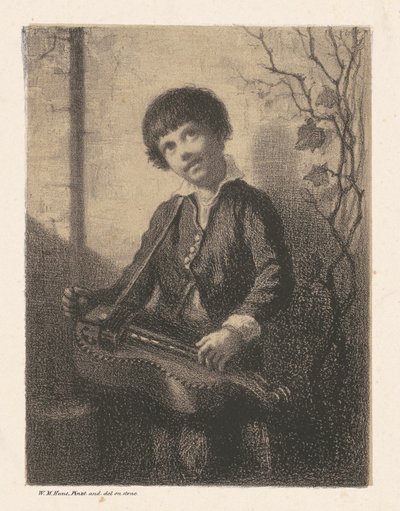 The Hurdy-Gurdy Boy by William Morris Hunt