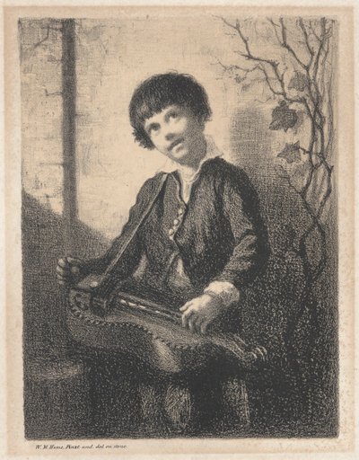The Hurdy Gurdy Boy by William Morris Hunt