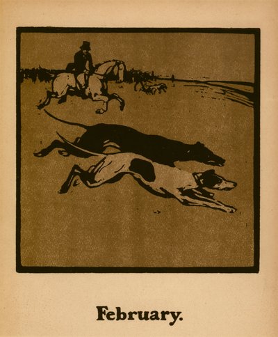 Coursing (February), c.1898 by William Nicholson