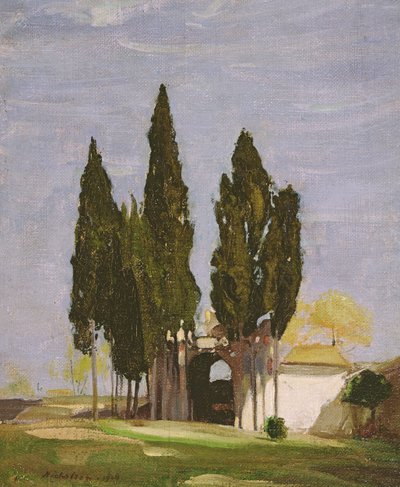 Cypresses, Palatine Hill, Rome by William Nicholson