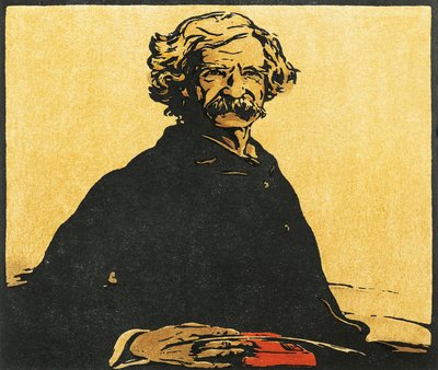 Portrait of Mark Twain by William Nicholson