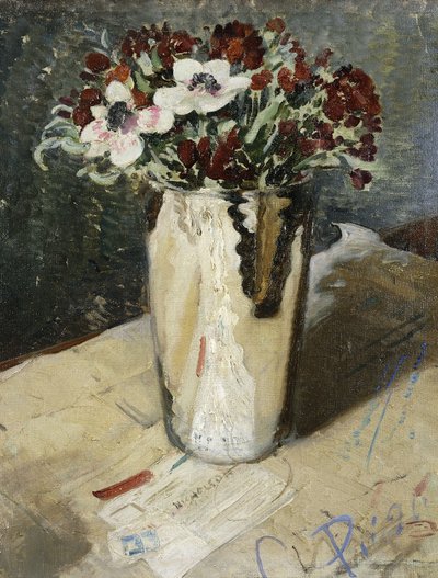 Wallflowers and Anemones by William Nicholson