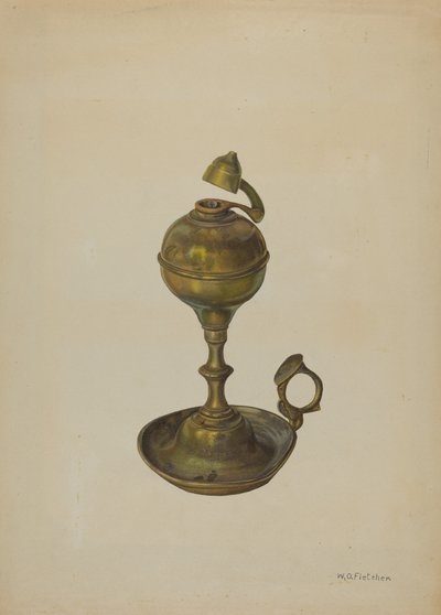 Brass Lamp by William O. Fletcher