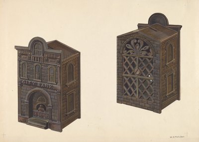 City Bank Toy Bank, c. 1938 by William O. Fletcher