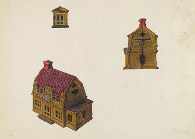 Tiled Roof House Bank by William O. Fletcher