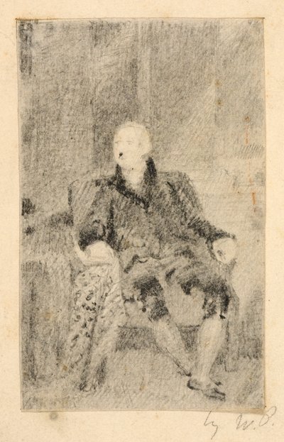 Seated Man in Eighteenth Century Dress by William Page