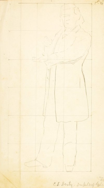 Standing Man, Gesturing by William Page