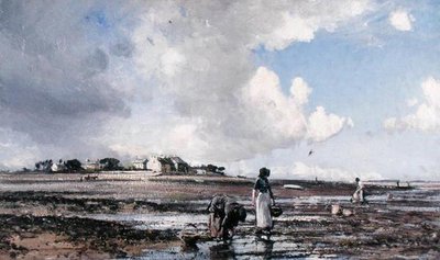 Mussel Gatherers by William Page Atkinson Wells