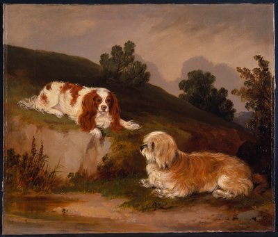 Landscape with Spaniel and Terrier by William Pascoe