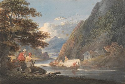 On the River Tivy, Near Cardigan, Wales by William Payne