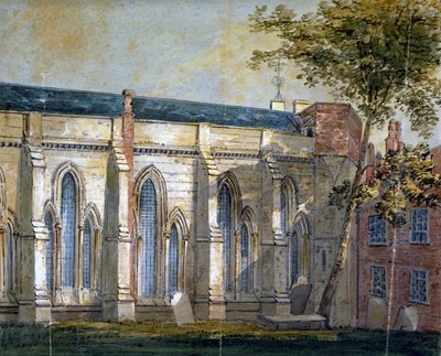 View of Temple Church, London by William Pearson