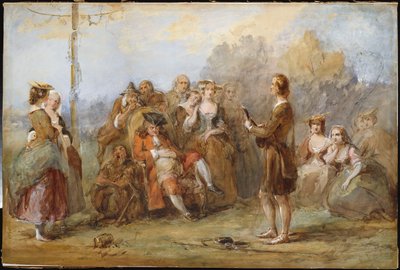 The Minstrel by William Powell Frith