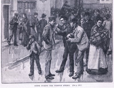 Scene During the Preston Strike by William Rainey
