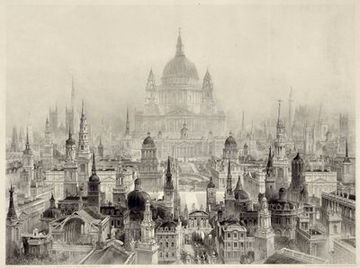 Principal Buildings by Sir Christopher Wren by William Richardson