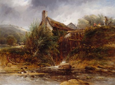 Old Water Mill, North Wales by William Roberts