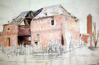 A Barn by William Rothenstein