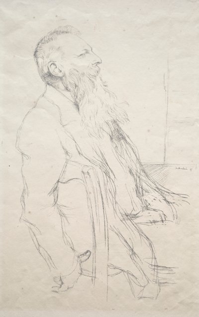 Auguste Rodin by William Rothenstein
