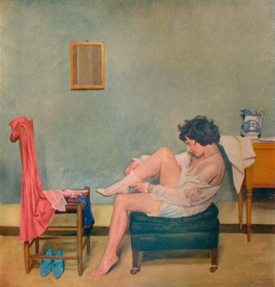 Girl Dressing, c20th century 1933 by William Rothenstein