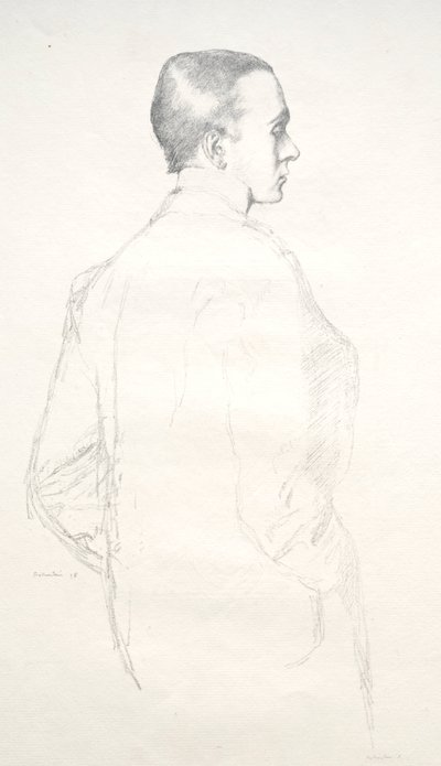 Max Beerbohm, 1898 by William Rothenstein