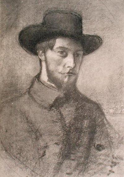 Portrait of Augustus John by William Rothenstein