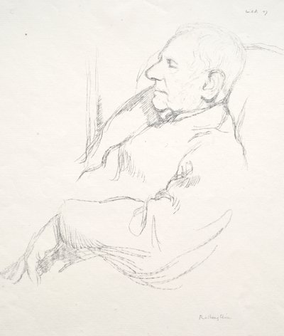 Sir Francis Seymour Haden Asleep by William Rothenstein