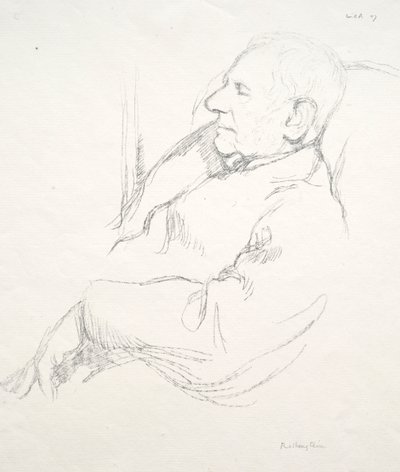 Sir Francis Seymour Haden Asleep by William Rothenstein