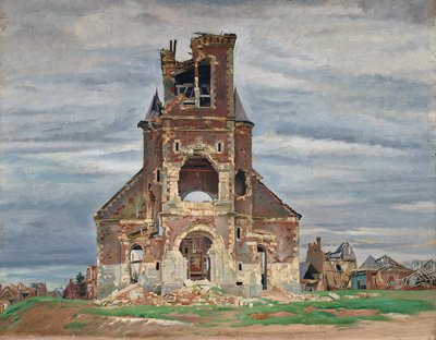 The Church at Bourlon by William Rothenstein