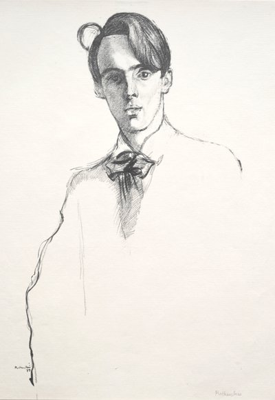 William Butler Yeats, 1898 by William Rothenstein