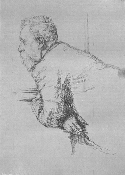 William Ernest Henley by William Rothenstein