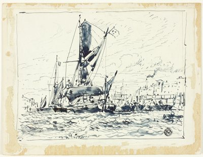 Boat in Port by William Roxby Beverley