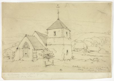 Eastdam Church near Eastbourn Sussex by William Roxby Beverley