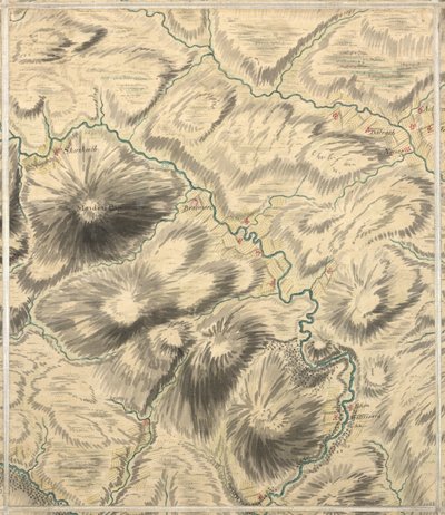 Dalnawhinny, Roy Military Survey of Scotland by William Roy