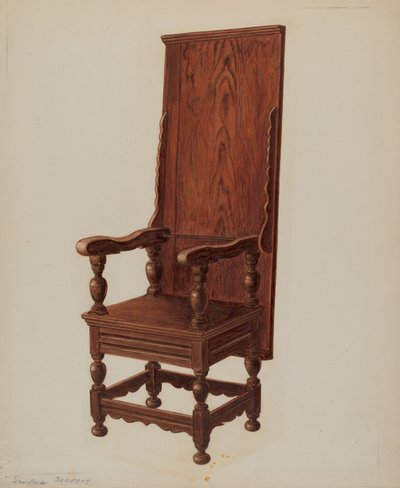 Jacobean Chair-table by William Sanders