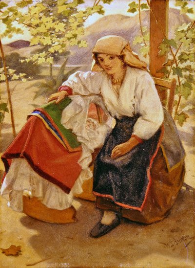 Mother and Child by William Shakespeare Burton