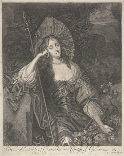 Barbara Duchess of Cleveland as a Shepherdess by William Sherwin