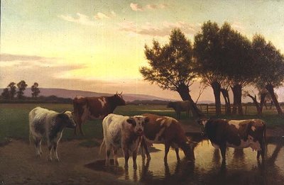 Evening near Amberley by William Sidney Cooper