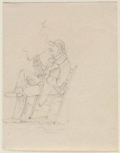 Man Smoking a Pipe by William Sidney Mount