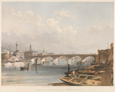 London Bridge from Above Bridge by William Simpson