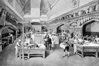 Windsor Castle Kitchen at Christmas by William Crimea Simpson