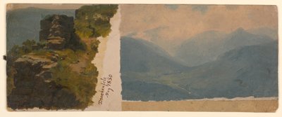 Study of Landscape, Drachenfels, Germany by William Stanley Haseltine