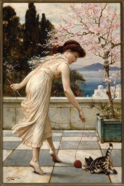 Teasing the Kitten by William Stephen Coleman