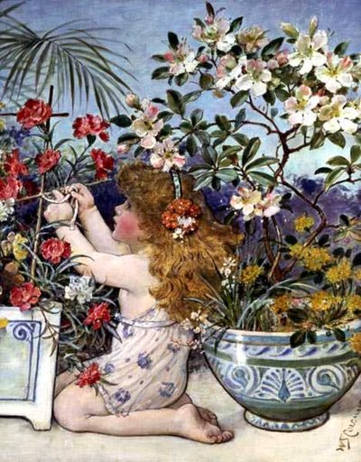 The Flower Girl by William Stephen Coleman