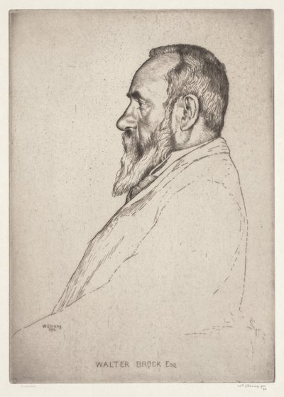 Portrait of Walter Brock by William Strang