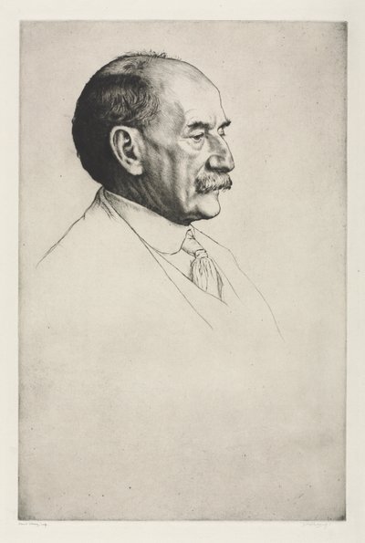Thomas Hardy, Facing Right by William Strang