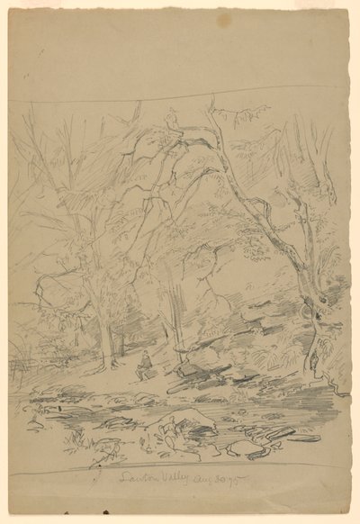 Study of Landscape, Lawton Valley, RI by William Trost Richards