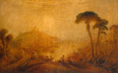 Ancient Landscape with Figures by Joseph Mallord William Turner